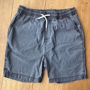 Quiksilver Boys Distressed Black Drawstring Volley Shorts